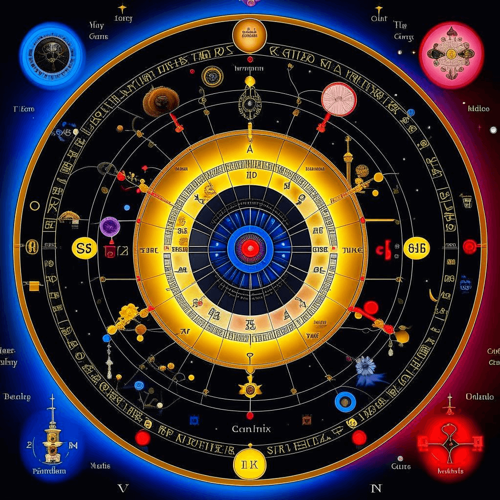 Interpretation of Planetary Aspects in Young Pharaoh's Birth Chart (Young Pharaoh Birth Chart)