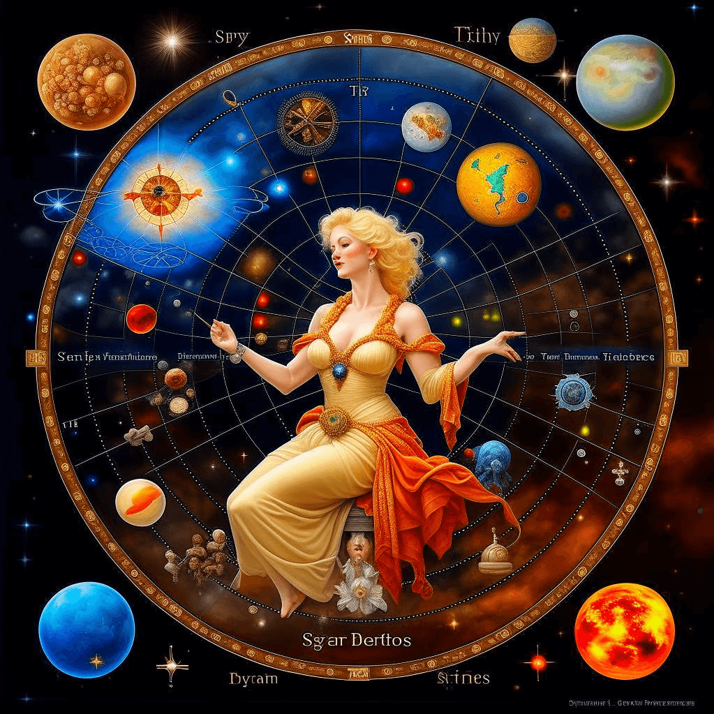 Planetary Positions and Aspects (Bette Midler Birth Chart)